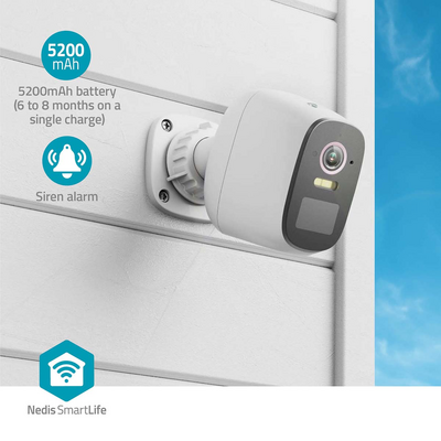 Ulkokamera Nedis SmartLife IP66 Full-HD 4MPixel