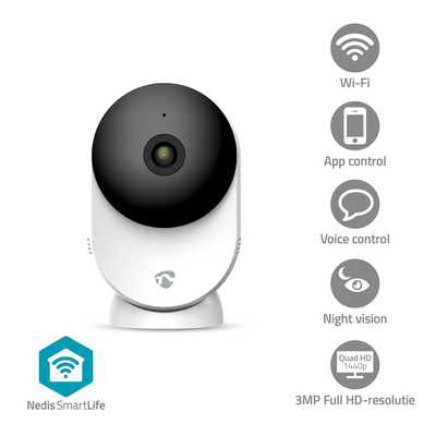 Sisäkamera Nedis SmartLife IP20 Full-HD 3MPixel