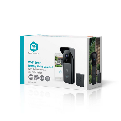 Kameraovikello Nedis SmartLife IP44 Full-HD 3MPixel