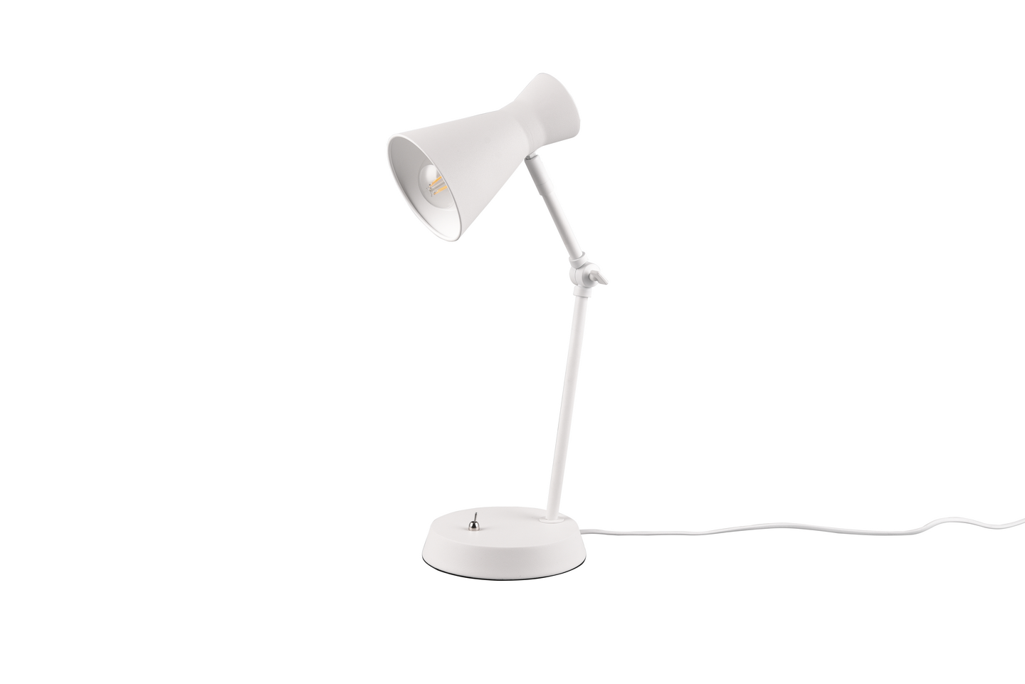 Pöytävalaisin TRIO Enzo E27 50cm mattavalkoinen