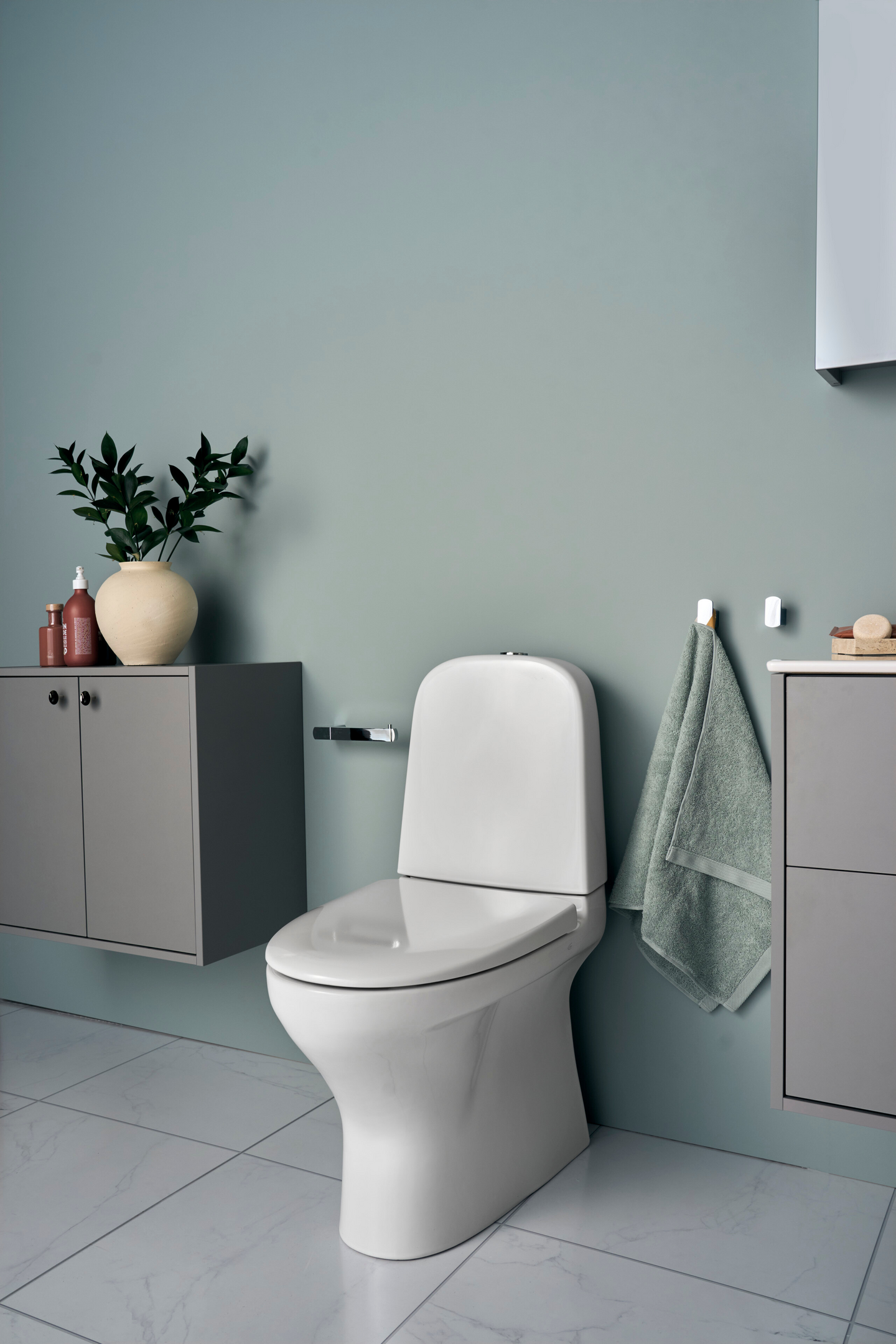 Wc-istuin Gustavsberg 8300HF Estetic piilo S+ + SC/QR valkoinen