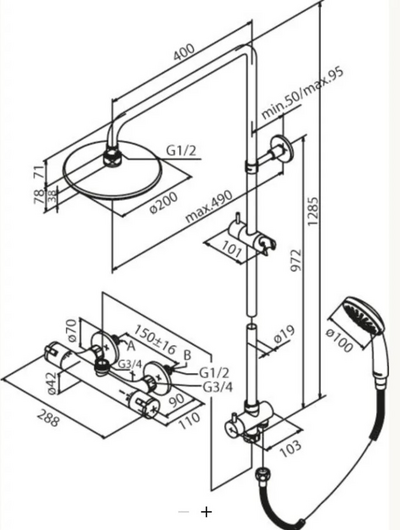 Suihkupaketti Damixa Felida 57905.33