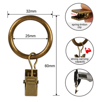 Verhorenkaat nipistimellä 32/38mm antiikkimessinki