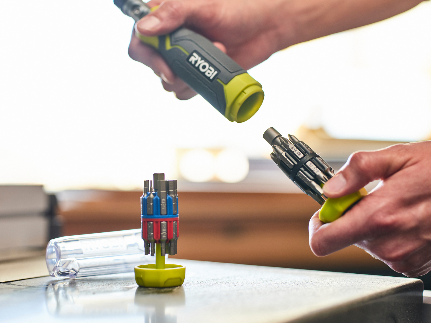 Räikkäruuvimeisseli vaihtokärjillä Ryobi RHSDSMR35 35-osainen