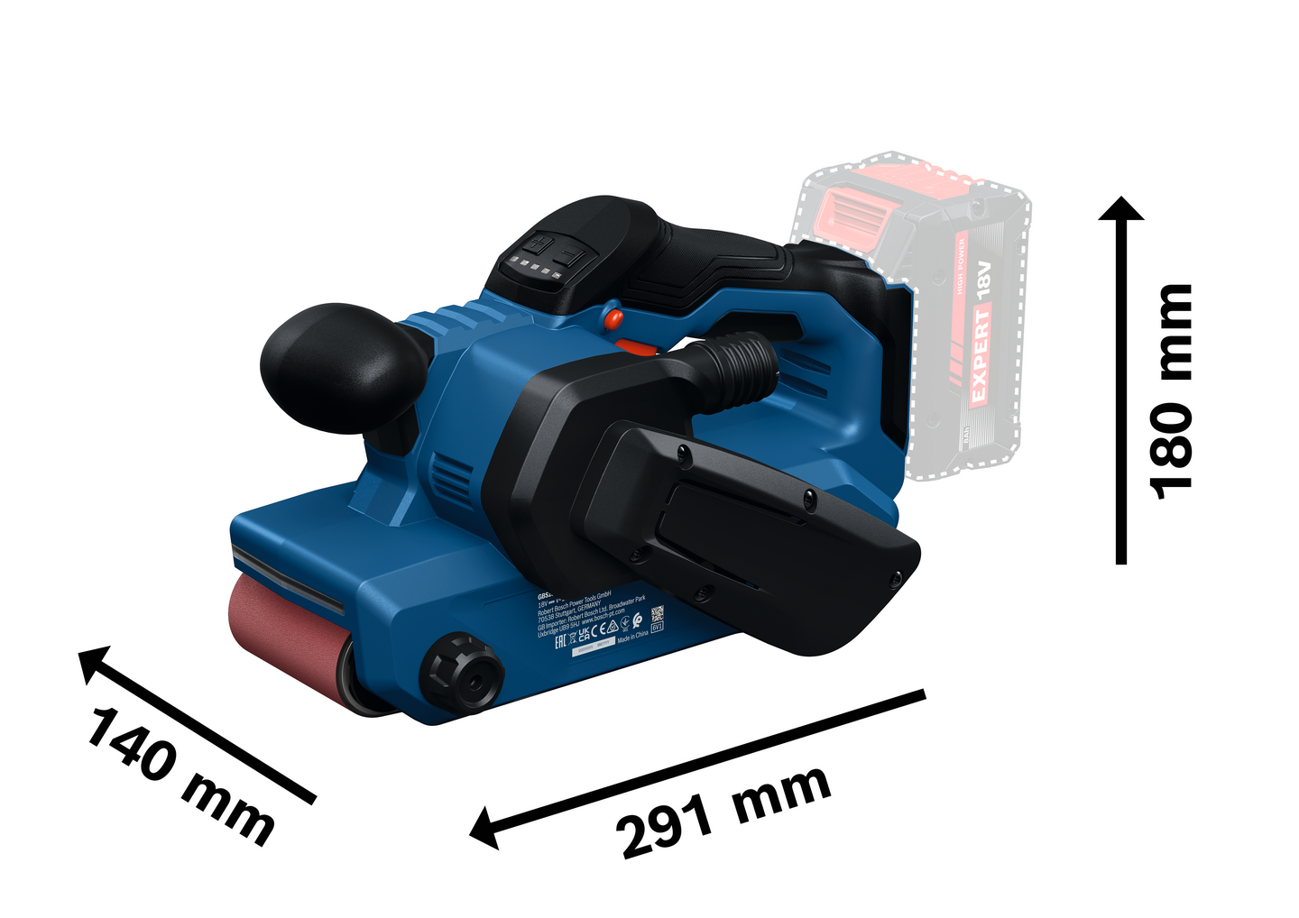 Nauhahiomakone Bosch GBS18V-75 Solo