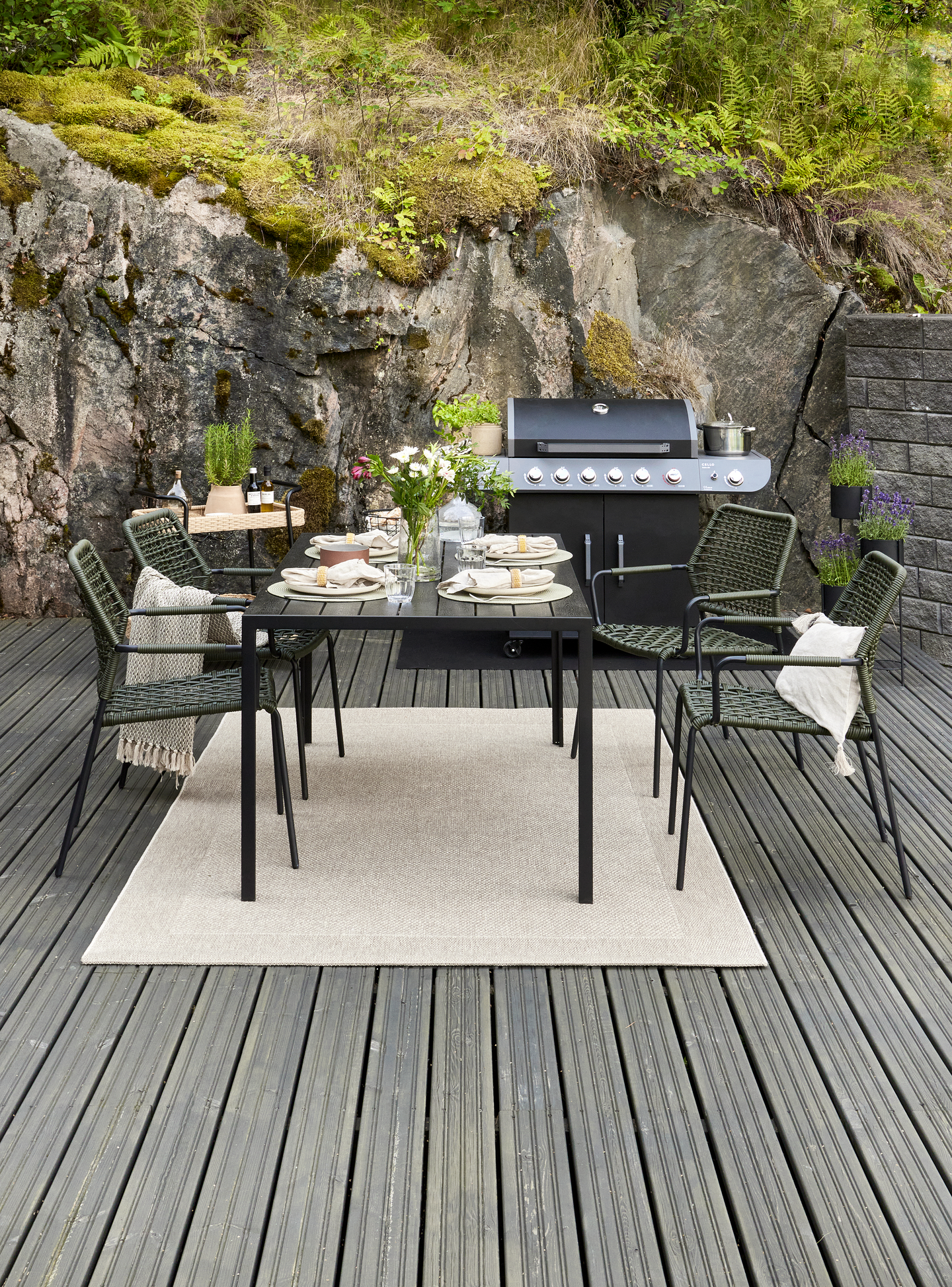 Pöytä Cello Isla 150x90x74cm