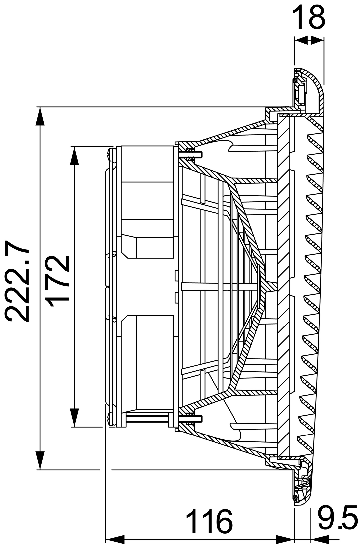 Tuuletin Schneider Electric suodatintuuletin 300m3/h 230V