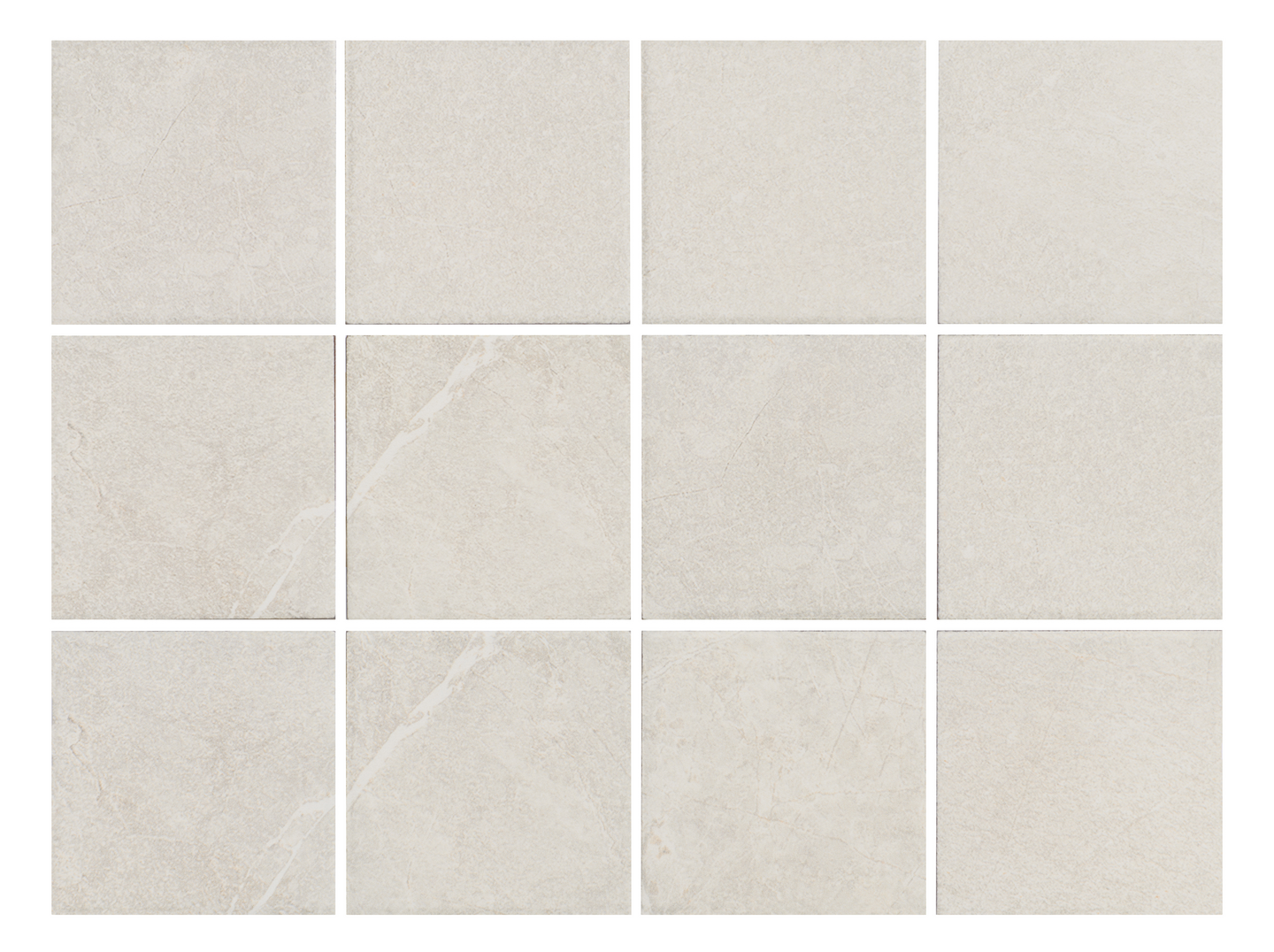 Lattialaatta Cello Veinstone 10x10 valkoinen PK R10B 1,44m²