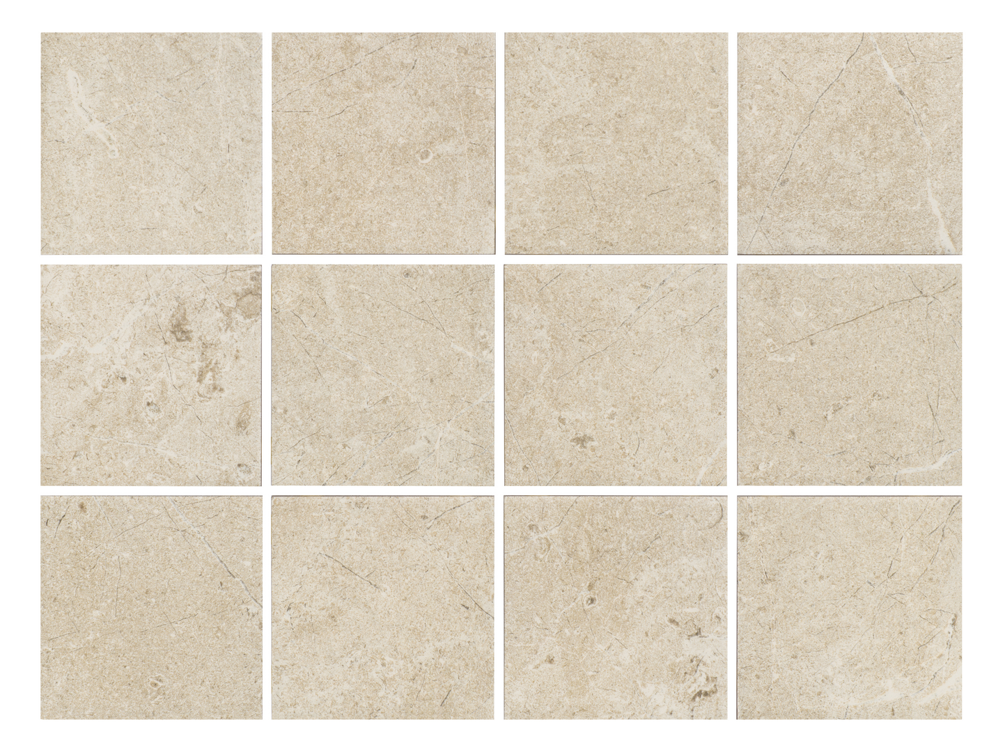 Lattialaatta Limestone 10x10 Sand 0,96m²