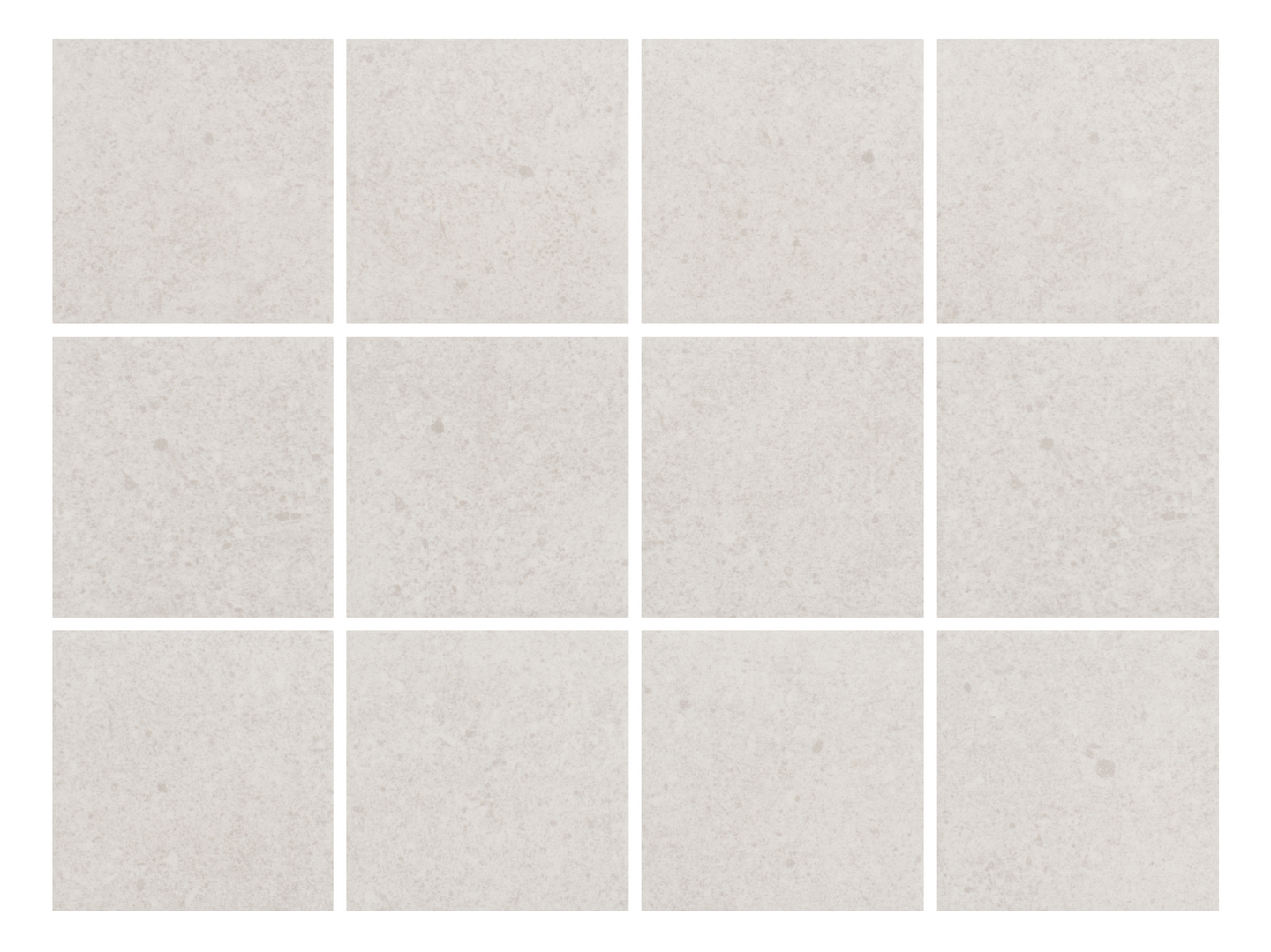 Lattialaatta Cello Uma 9,7x9,7 valkoinen R10B PK 1,44m²