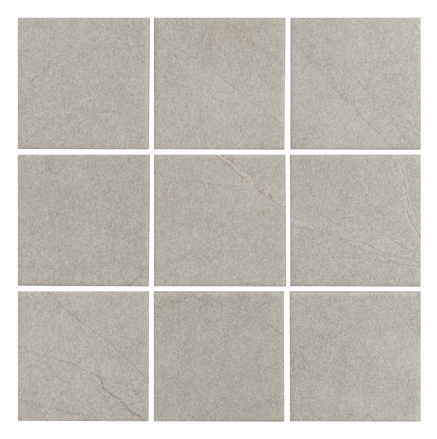 Lattialaatta Cello Magma 10x10 Light Grey R10B 1m²