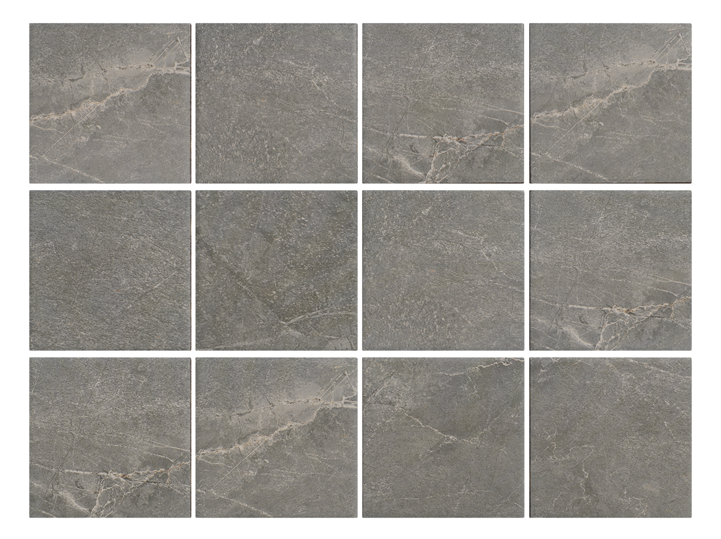 Lattialaatta Cello Veinstone 10x10 harmaa PK R10B 1,44m²
