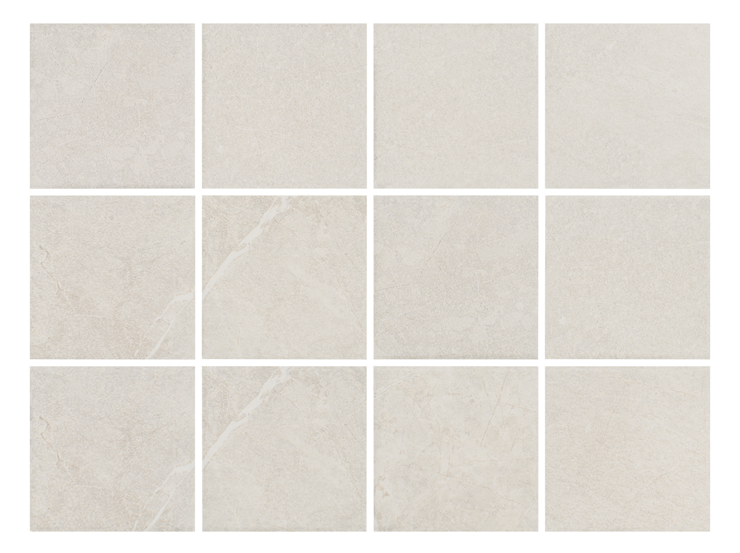 Lattialaatta Cello Veinstone 10x10 valkoinen PK R10B 1,44m²