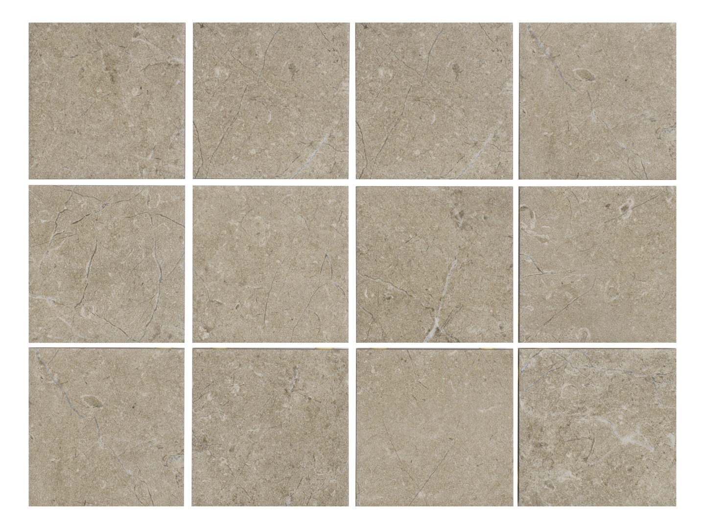Lattialaatta Cello Limestone 10x10 Taupe 0,96m²