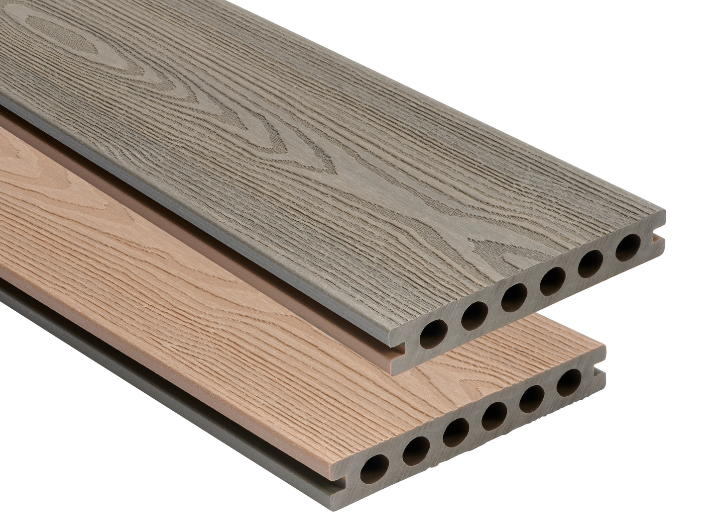 Komposiittiterassilauta Cello 22x140x3850 Fjord Mist 2-puoleinen S17/S16