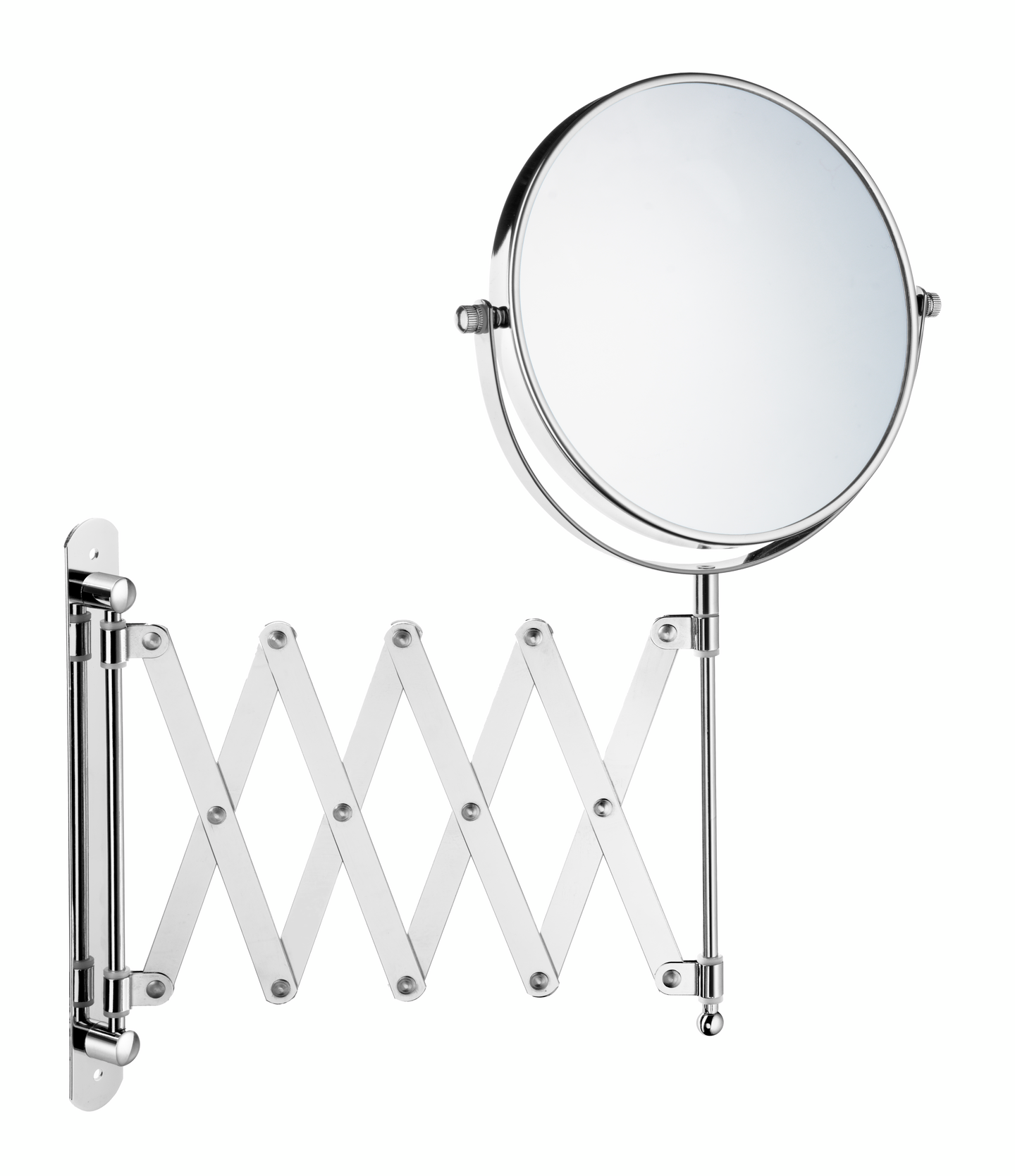 Meikkipeili ulosvedettävällä nivelvarrella Beslagsboden Z632 kromattu X1/X7