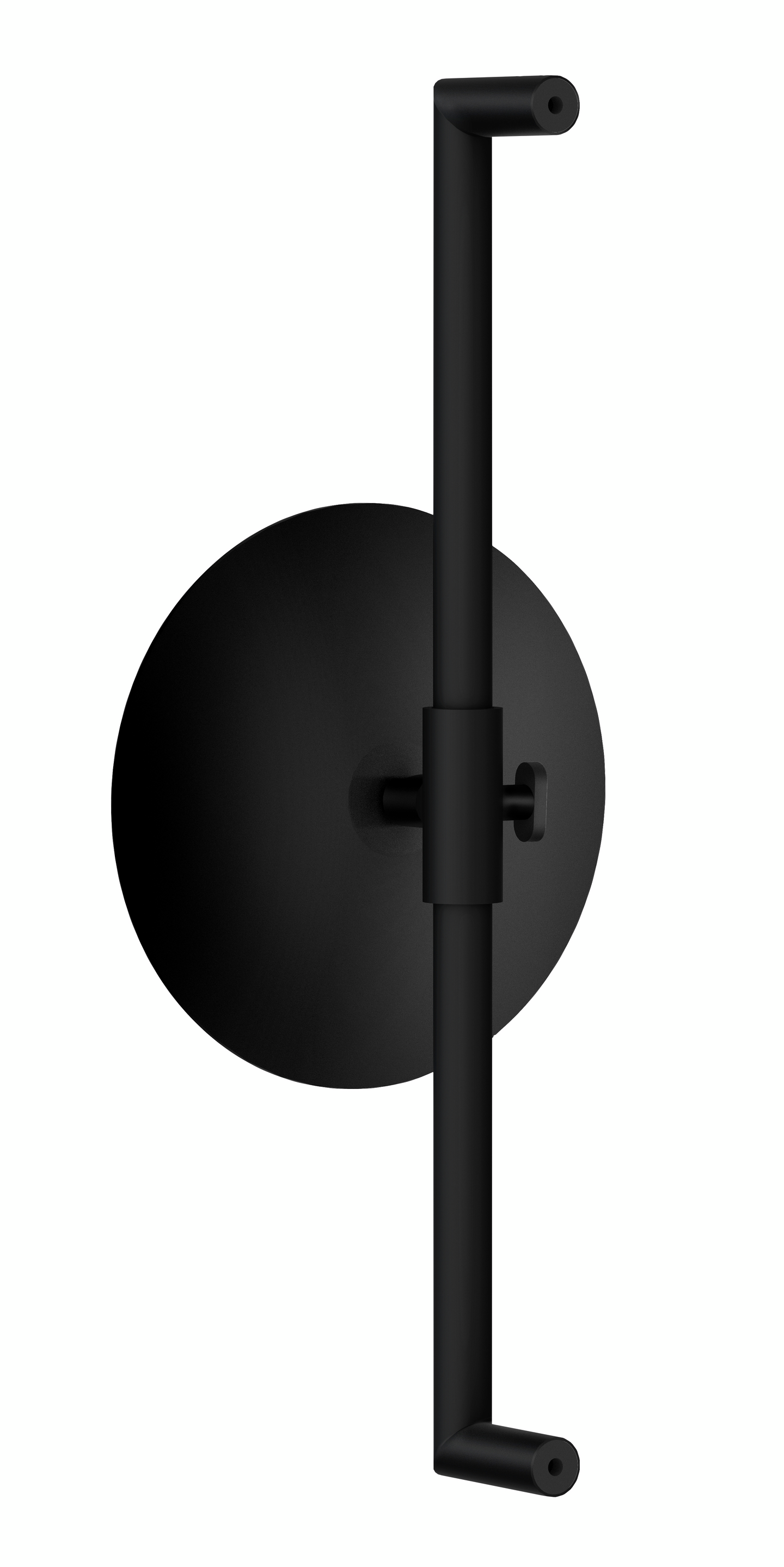 Meikkipeili tangossa säädettävä korkeus  Smedbo Outline FB493 mattamusta. X7