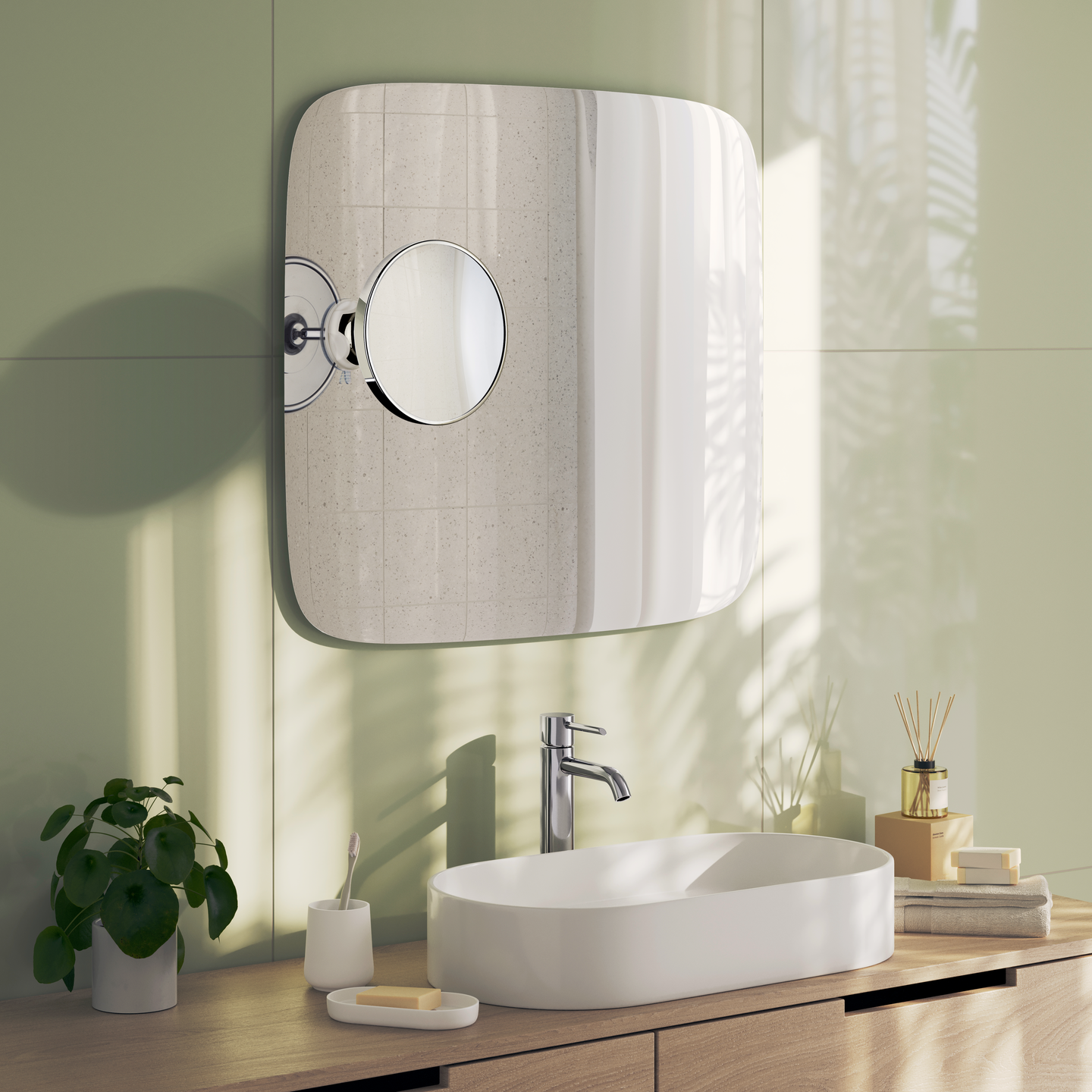 Meikkipeili imukupilla Beslagsboden Z631 kromattu  X7