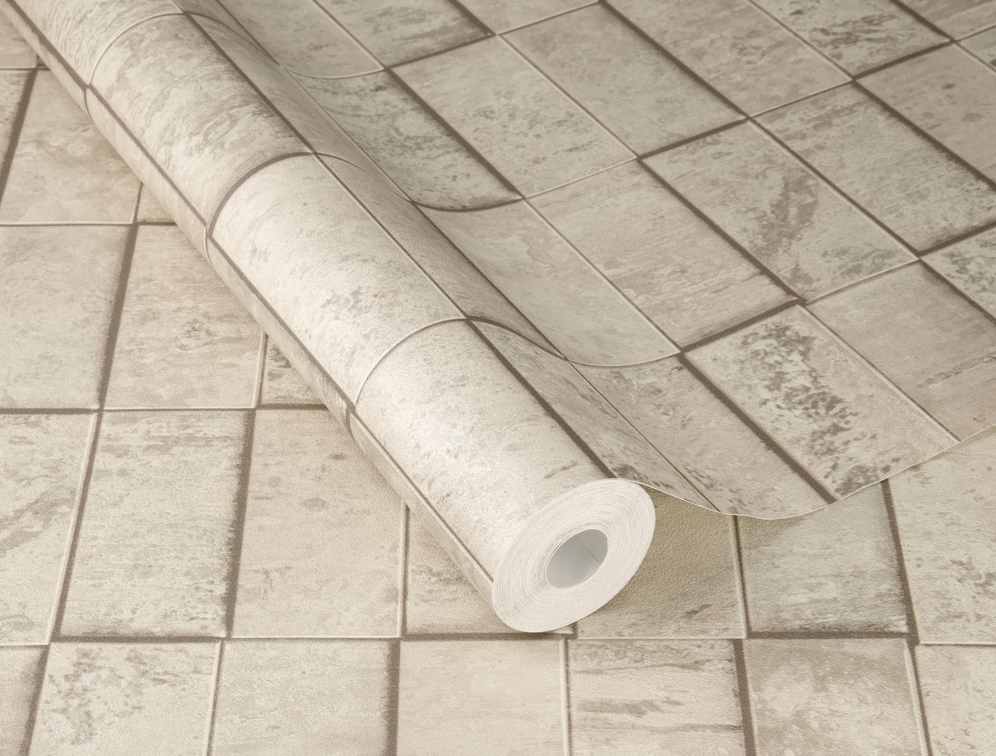 Vinyylitapetti Rasch Factory VI Copper Tile 497151 10,05m