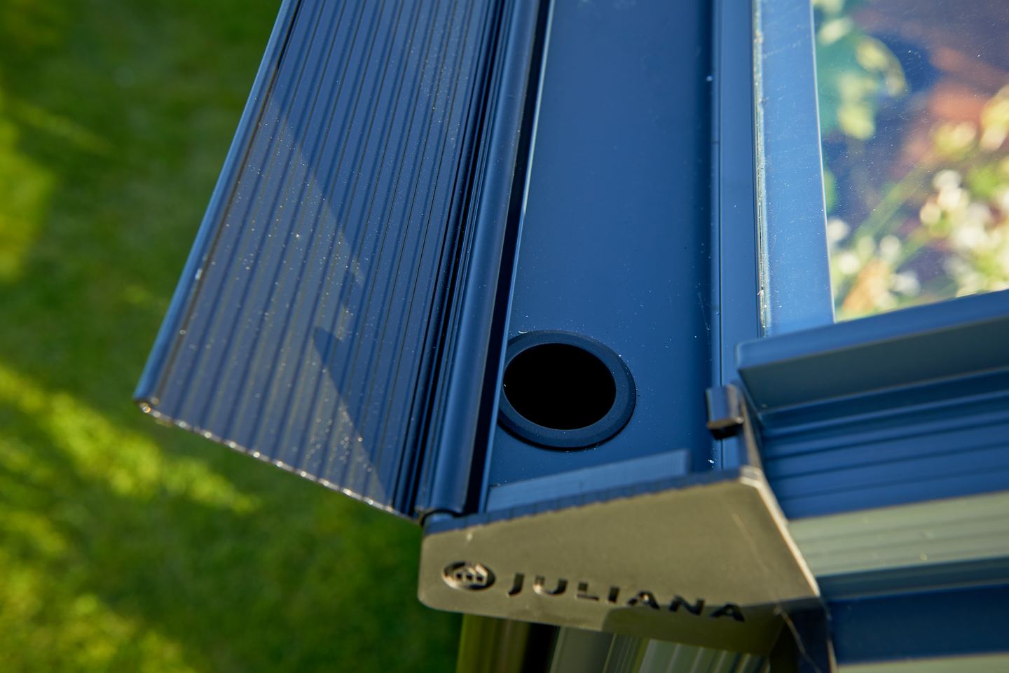 Kasvihuone Juliana Premium 8,8 antrasitharmaa alumiinirunko karkaistu lasi