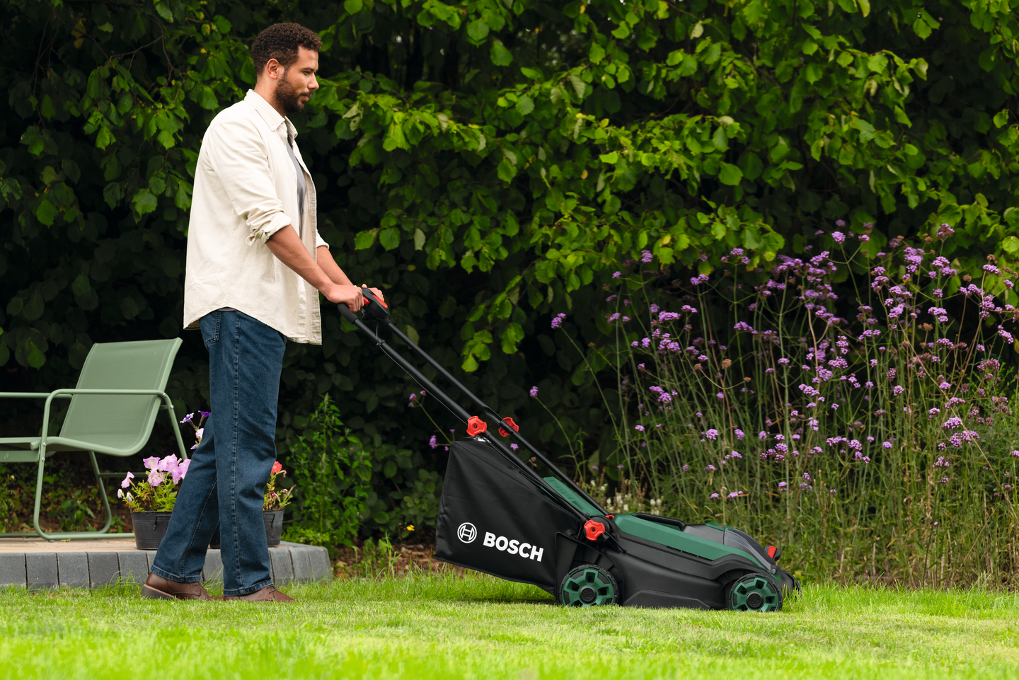 Akkuruohonleikkuri Bosch Rotak 18V2-38 Solo