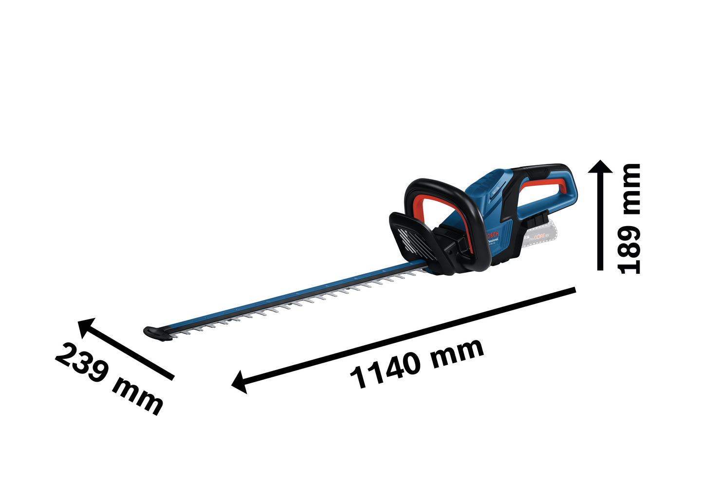 Akkupensasleikkuri Bosch GHE 18V-60 Solo