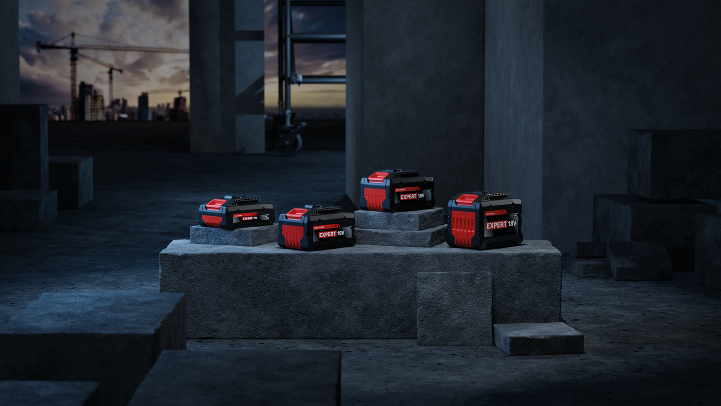 Akkupaketti Bosch EXPERT 4xEXBA18V-55 L-Boxx