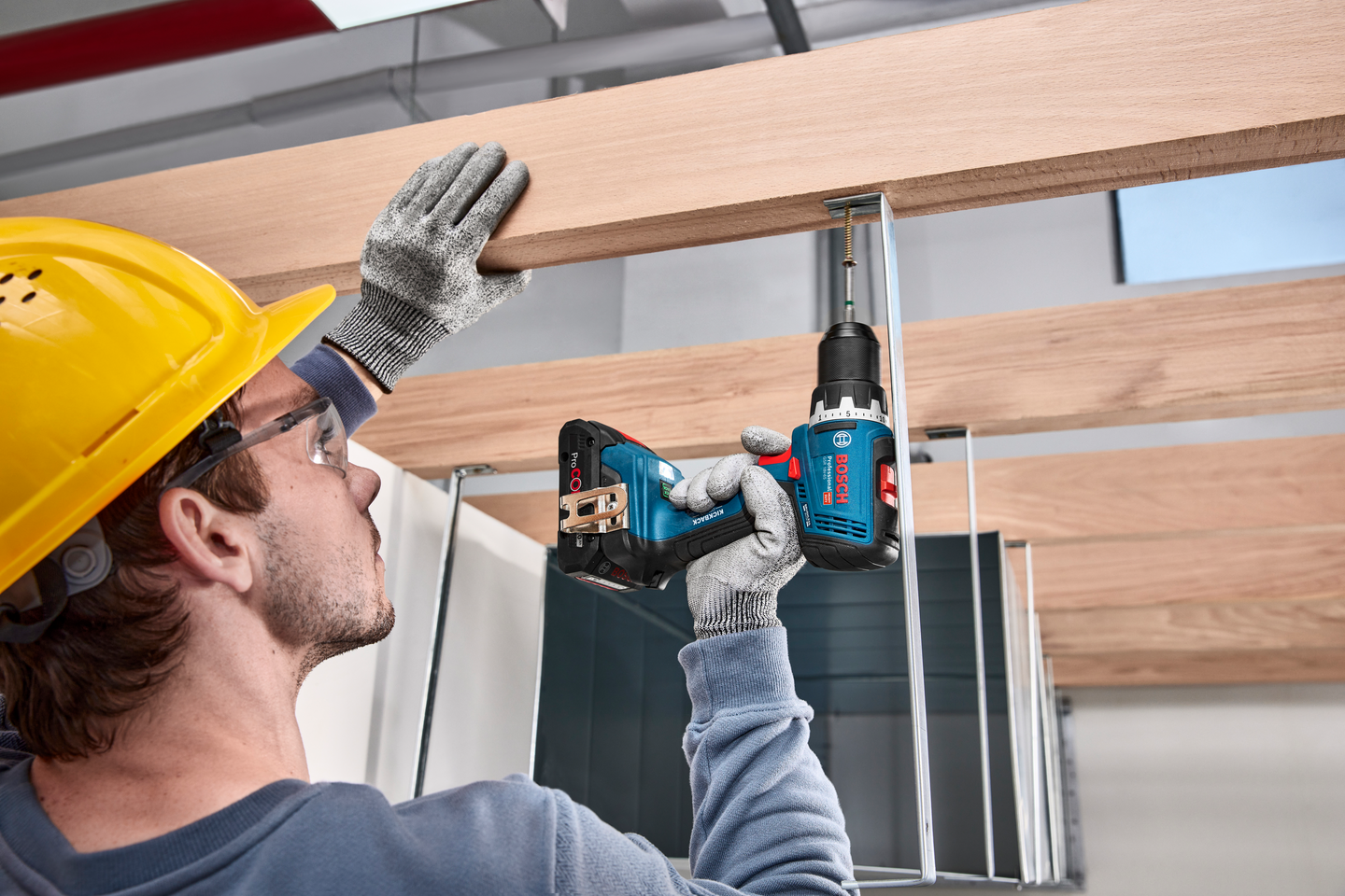 Akkukonesarja Bosch 18 V 2-osainen GSR/GDR 2x5,0Ah L-Boxx