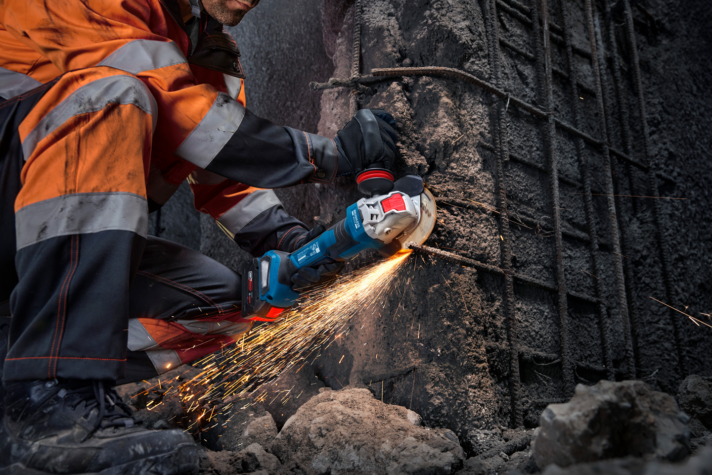 Akkukulmahiomakone Bosch GWX18V-11PS Solo L-Boxx