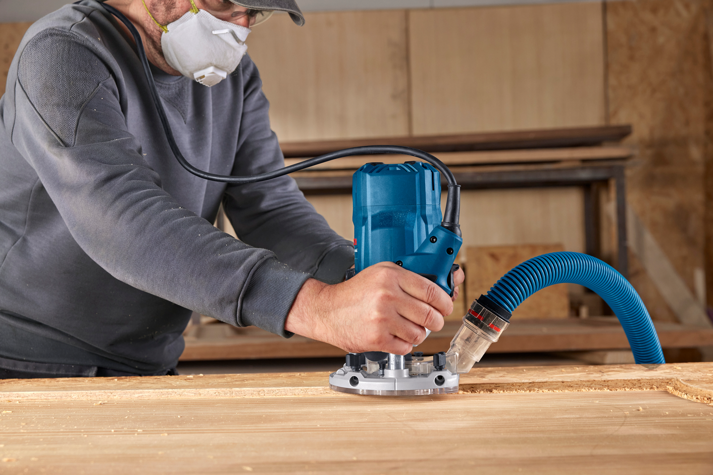 Yläjyrsin Bosch GOF20-12 L-Boxx