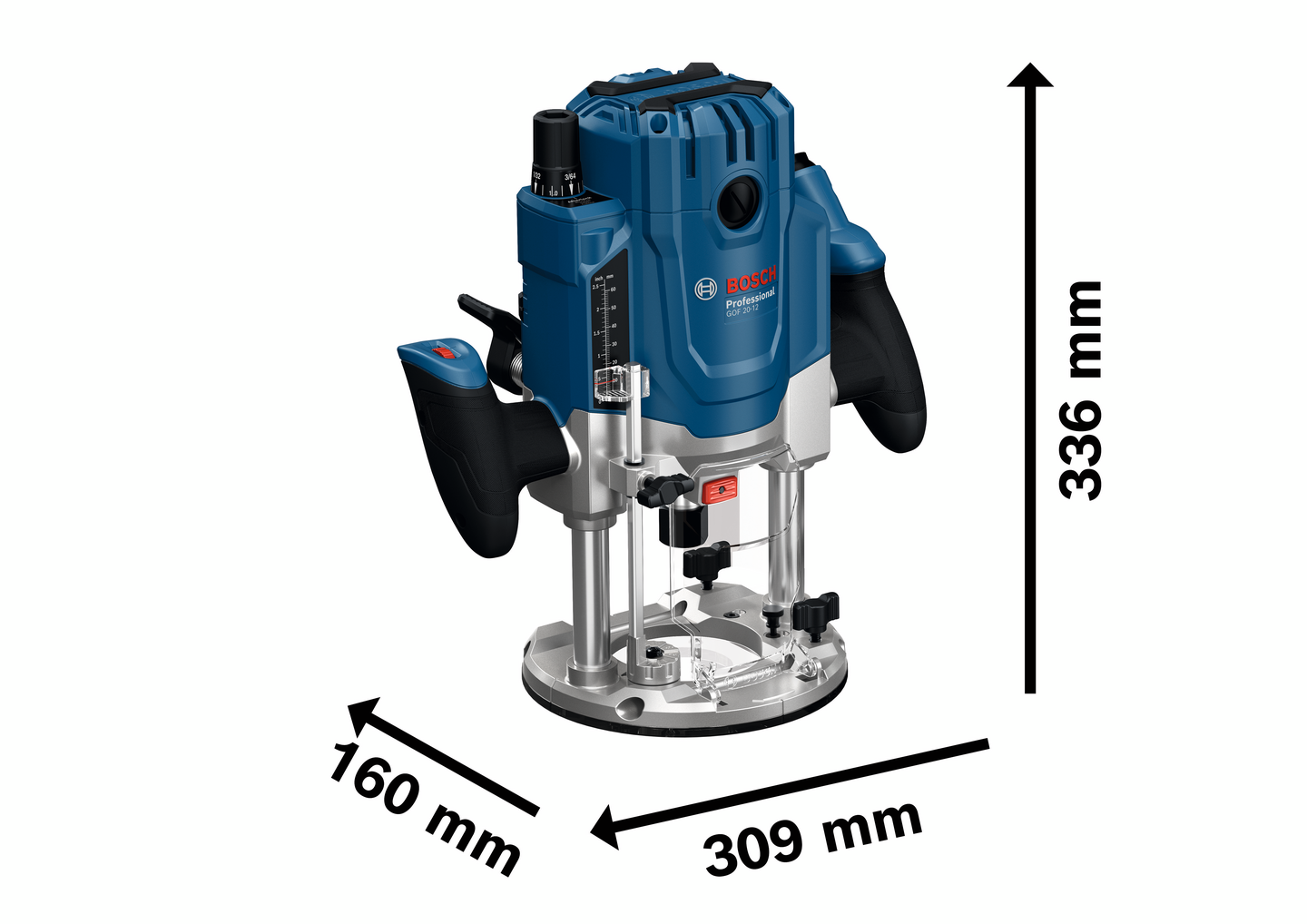 Yläjyrsin Bosch GOF20-12 L-Boxx