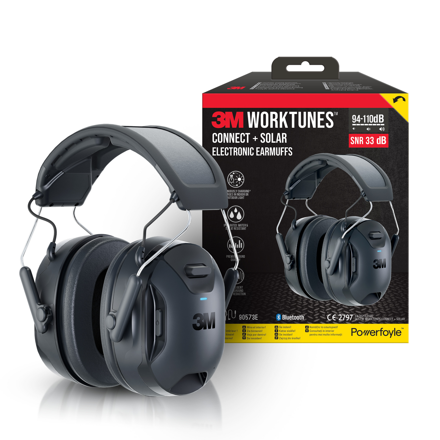 HÖRSELKÅPA 3M WORKTUNES CONNECT BLUETOOTH