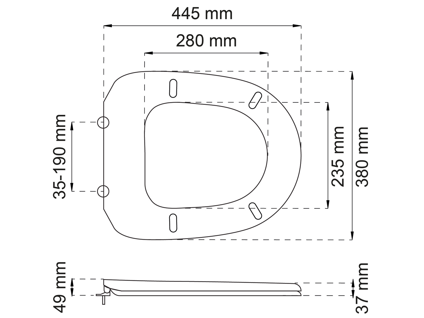 Wc-istuinkansi Habo Basic valkoinen