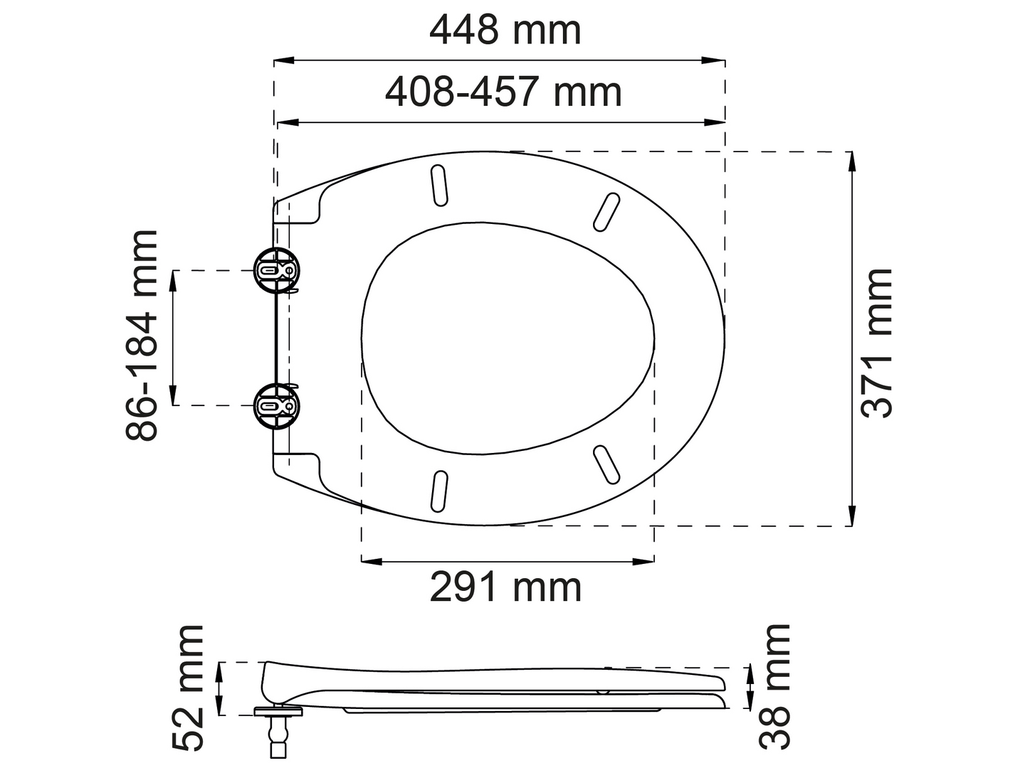 Wc-istuinkansi Habo Luxury valkoinen