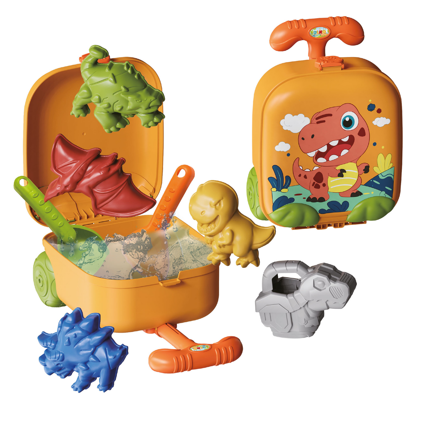 Hiekkalelut matkalaukussa 8 osaa