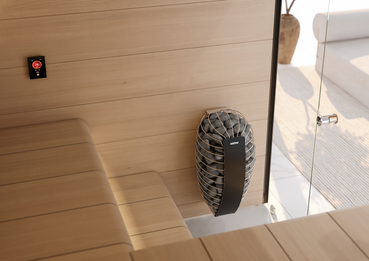 Sähkökiuas Harvia Spirit SP60FC wifi 6,0kW