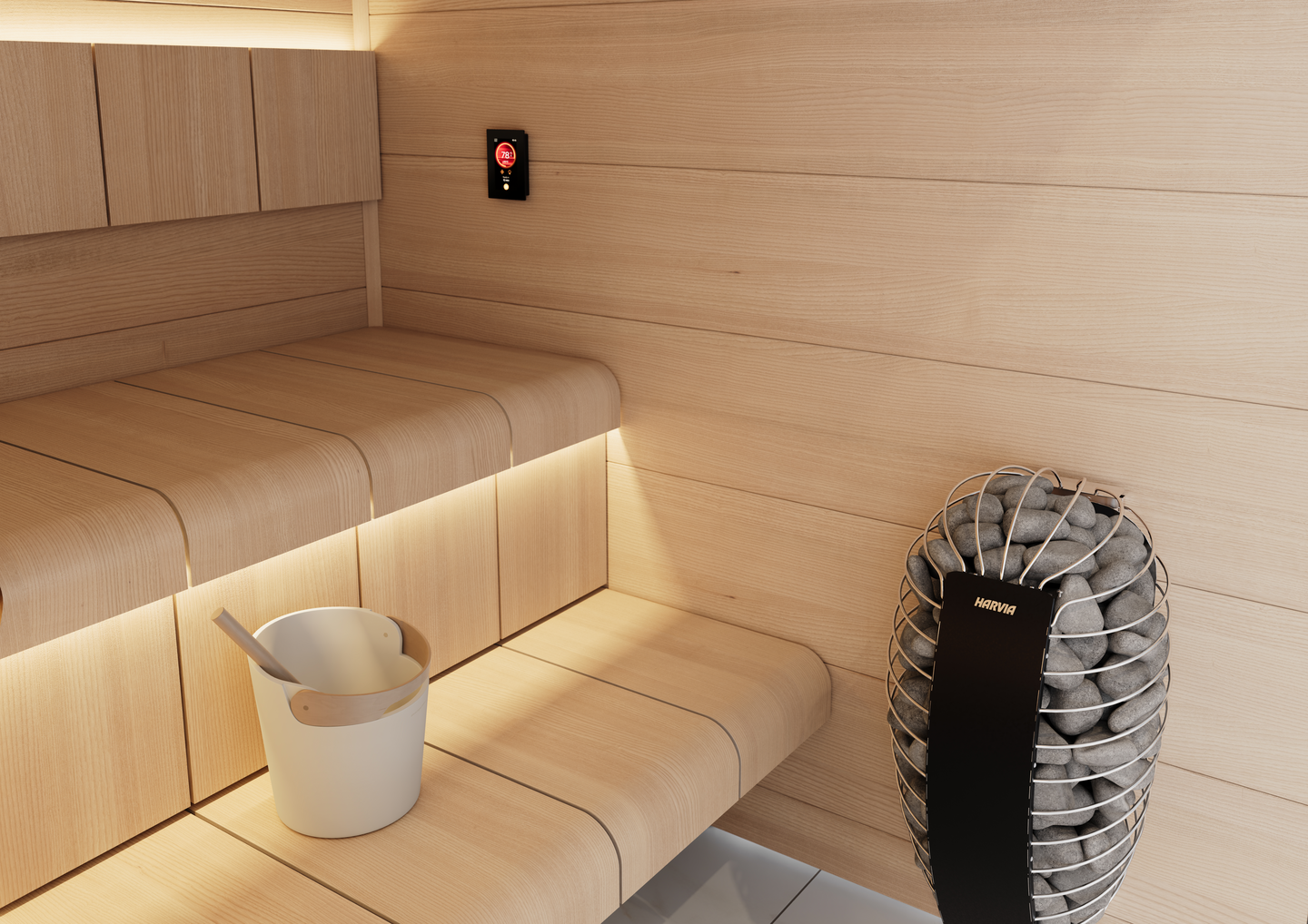 Sähkökiuas Harvia Spirit SP60FC wifi 6,0kW