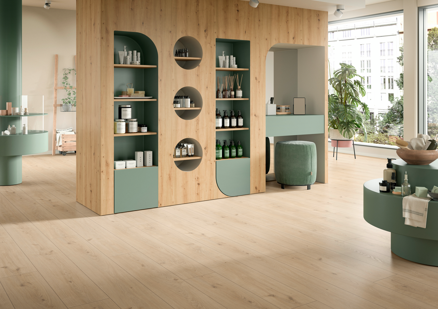 Laminatgulv 1-stav Wien Sand XL Aqua - Cello