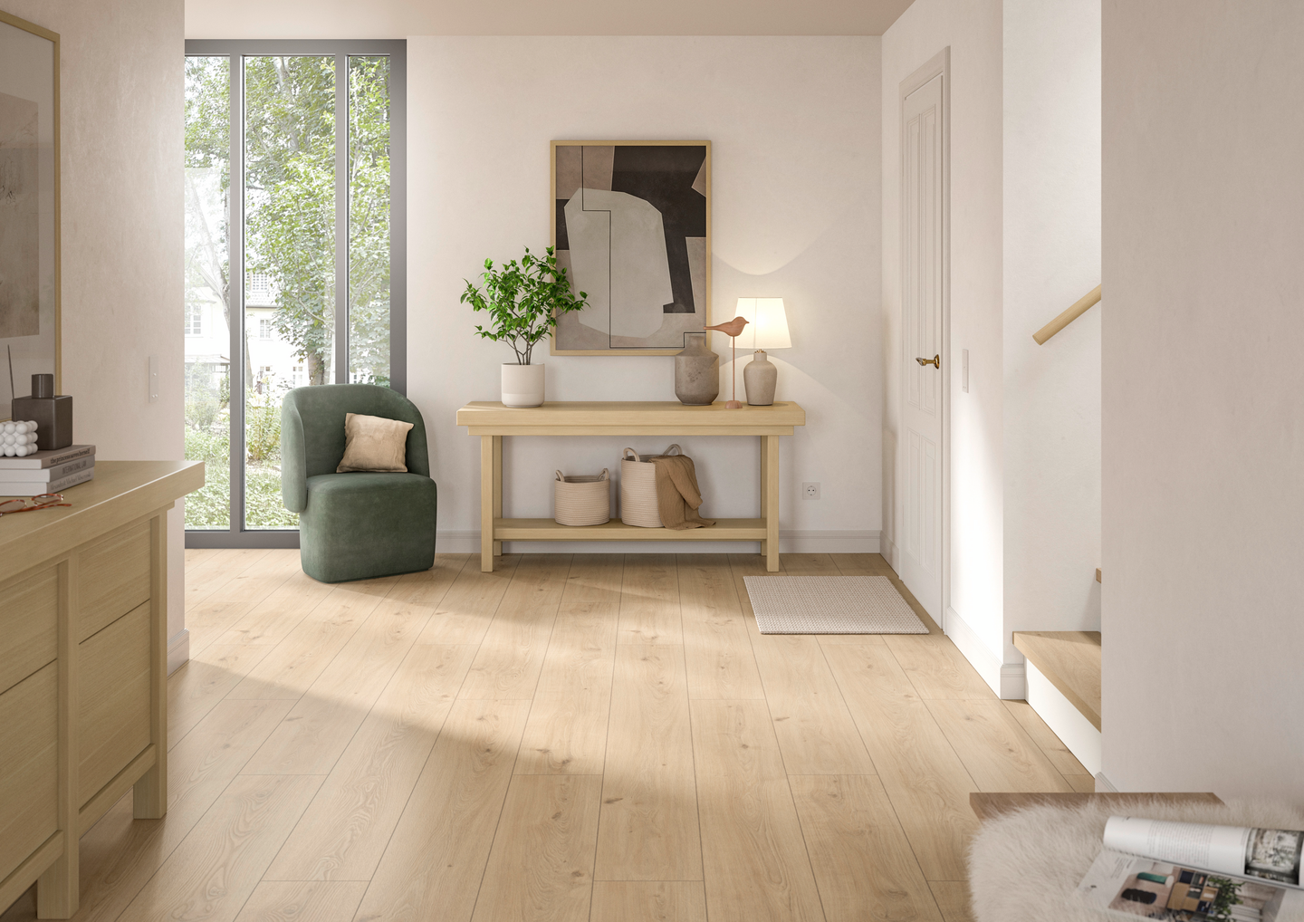 Laminatgulv 1-stav Wien Sand XL Aqua - Cello