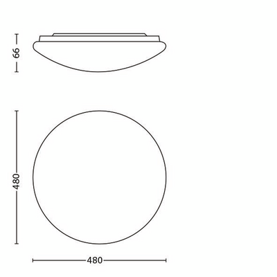 Kattovalaisin Philips Wawel 3200lm valkoinen