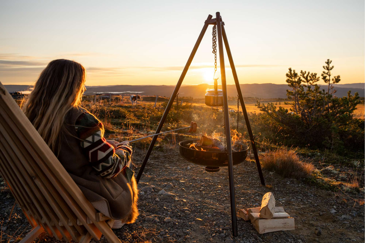 Tulipata Espegard Lun 60cm emaloitu musta