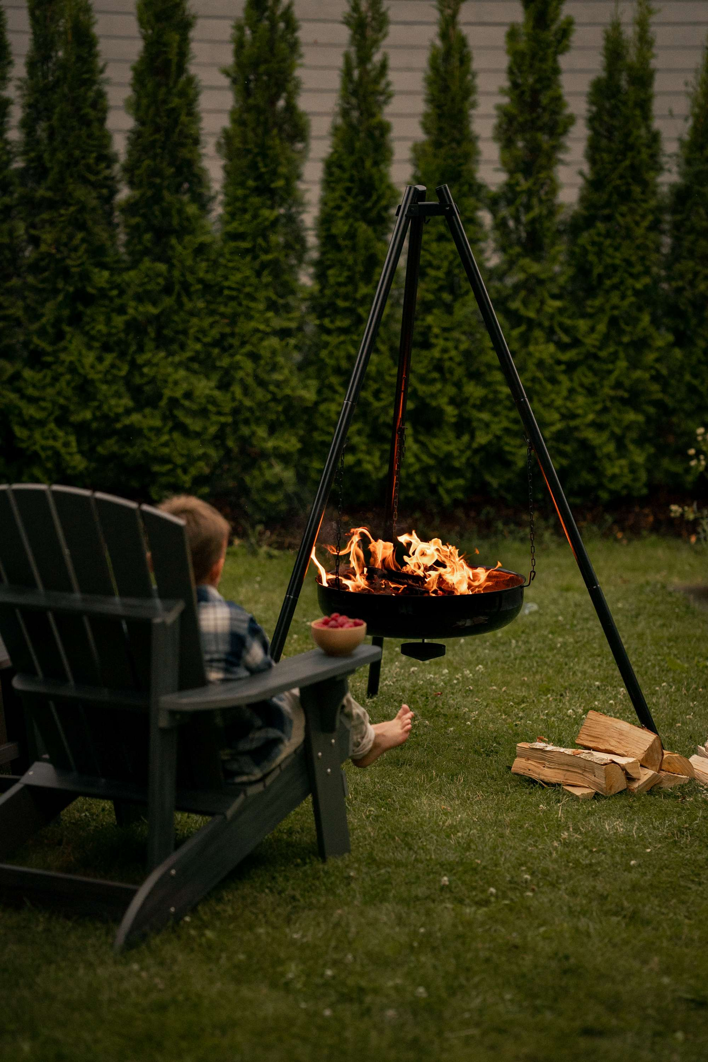 Tulipata Espegard Lun 60cm emaloitu musta