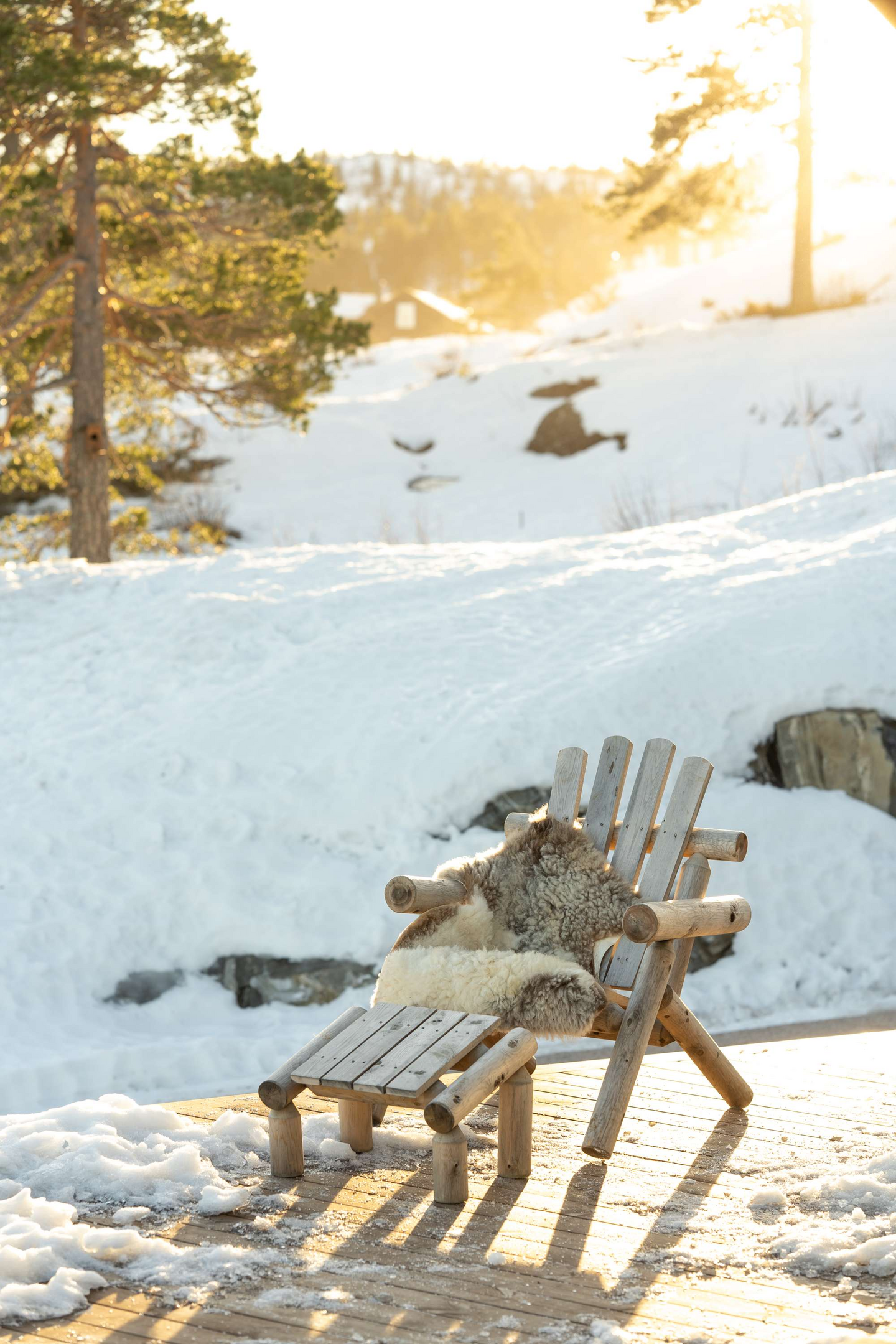 Puutarhatuoli Espegard Log setripuu LV