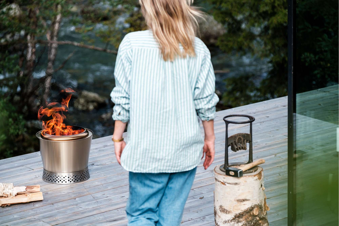 Ulkotulisija Espergard Lue 40cm rst, puhtaasti palava