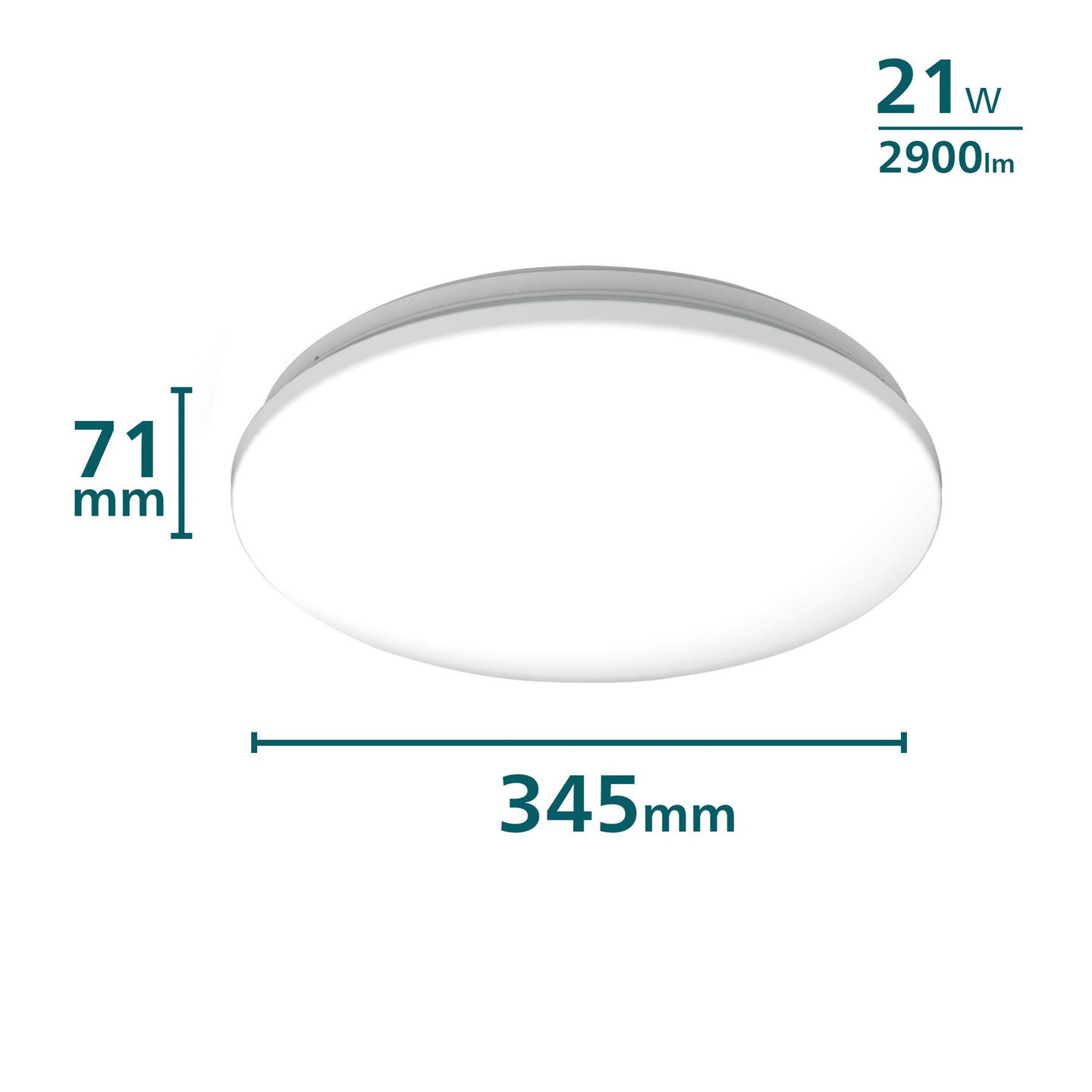 Kattovalaisin Philips Acuna CL253 RD 21W W HV Sensor G2 2900 LM - 4000K