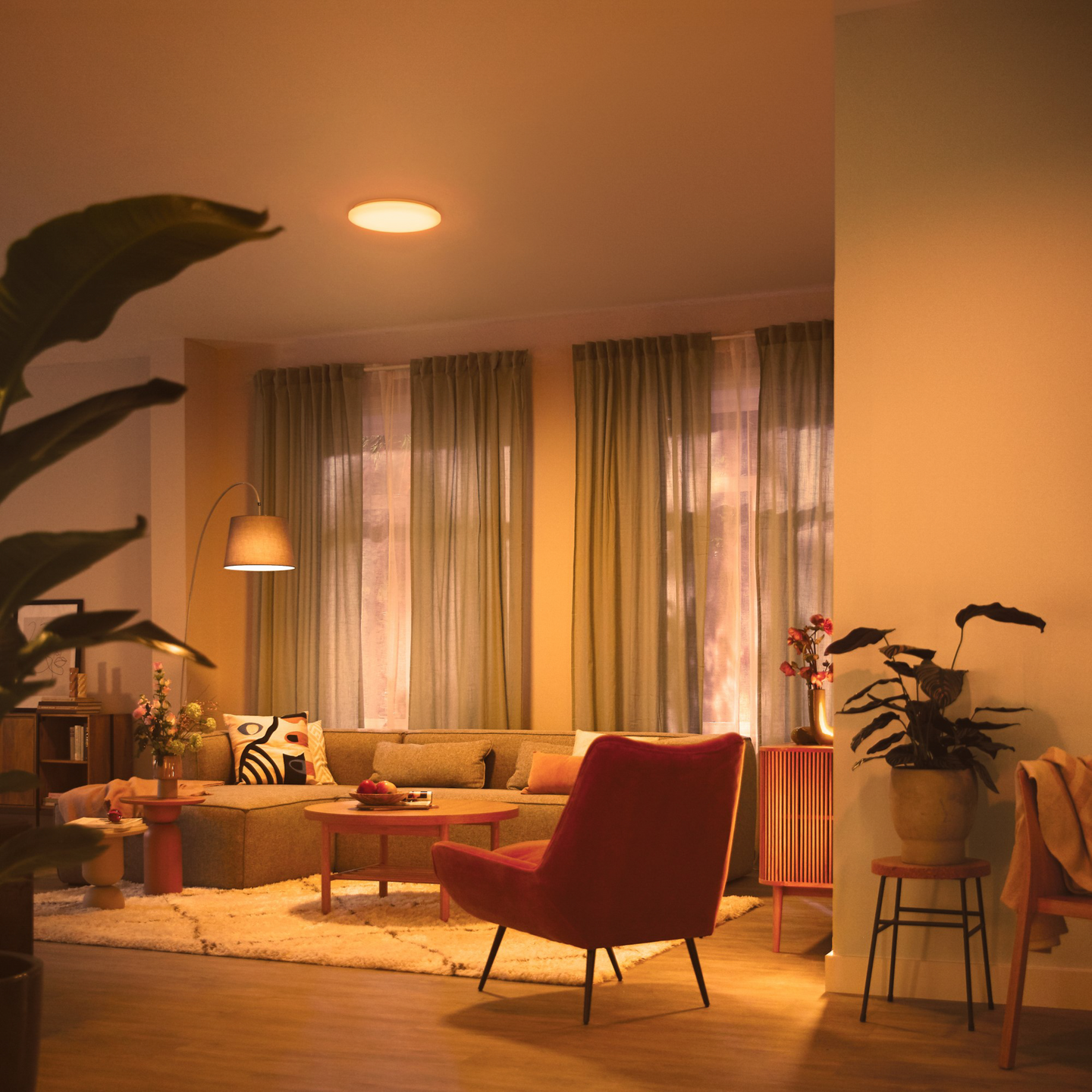 Kattovalaisin Philips Wincel 4300lm 2700-6500K 40W valkoinen kaukosäätimellä