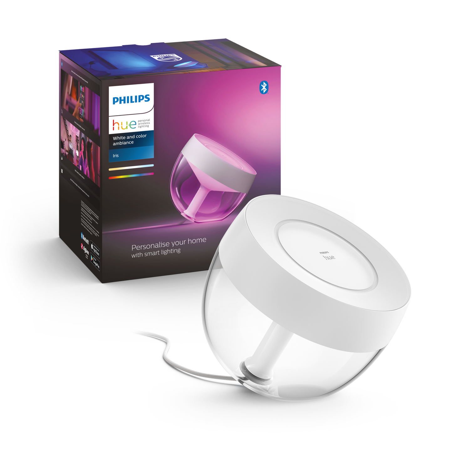 Pöytävalaisin Philips Hue Iris 570lm valkoinen