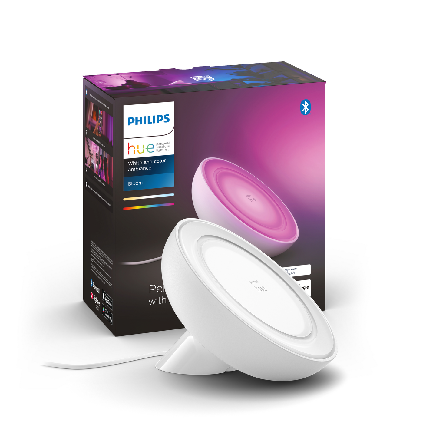 Pöytävalaisin Philips Hue Bloom 500lm valkoinen