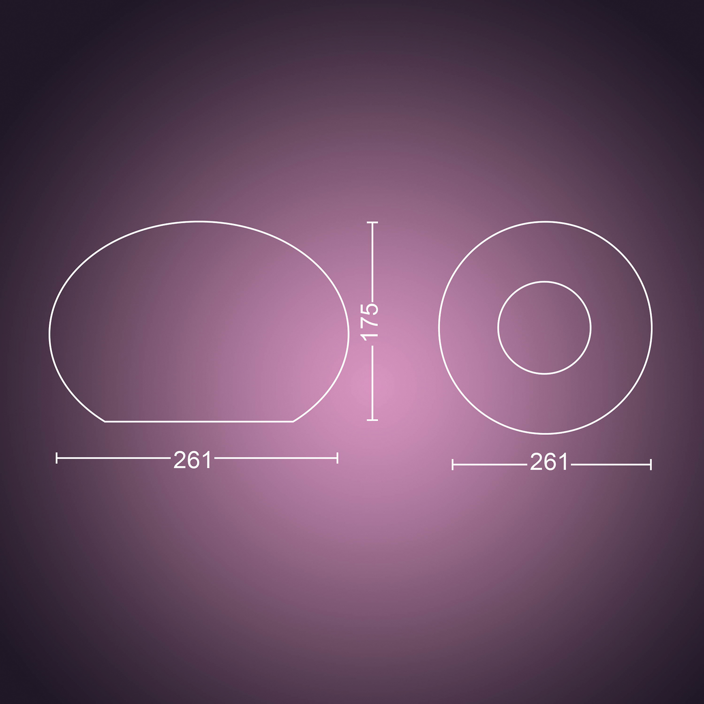 Pöytävalaisin Philips Hue Flourish valkoinen 9,5W 230V