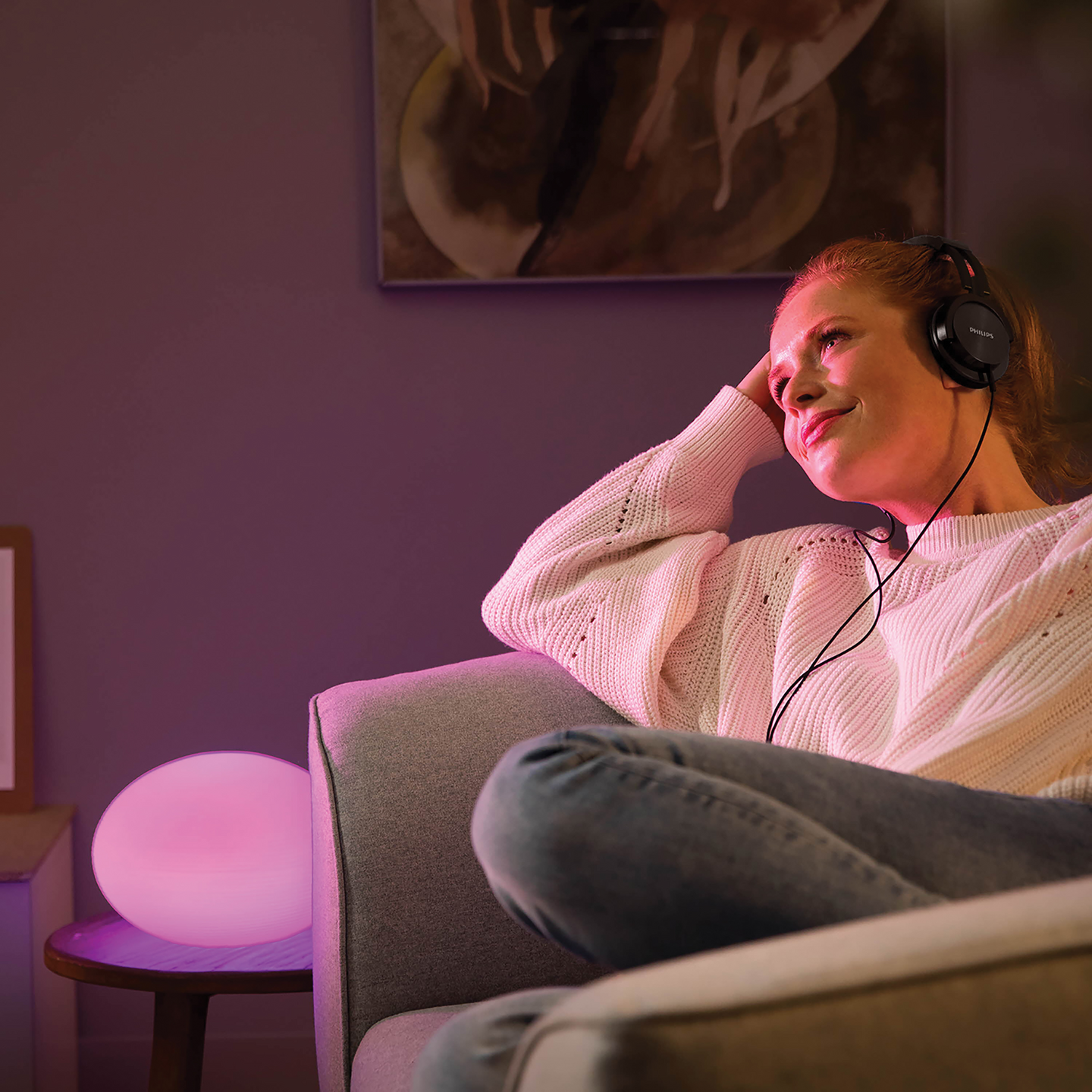 Pöytävalaisin Philips Hue Flourish valkoinen 9,5W 230V